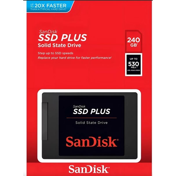 Disco Sólido Interno Sandisk Ssd Plus Sdssda-240g-g26 240gbDisco Sólido Interno Sandisk