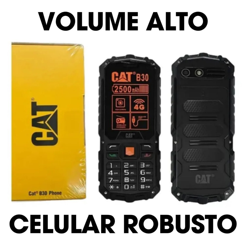 Celular Cat B30 4g Celular para Idoso Tecla Grande Volume Alto