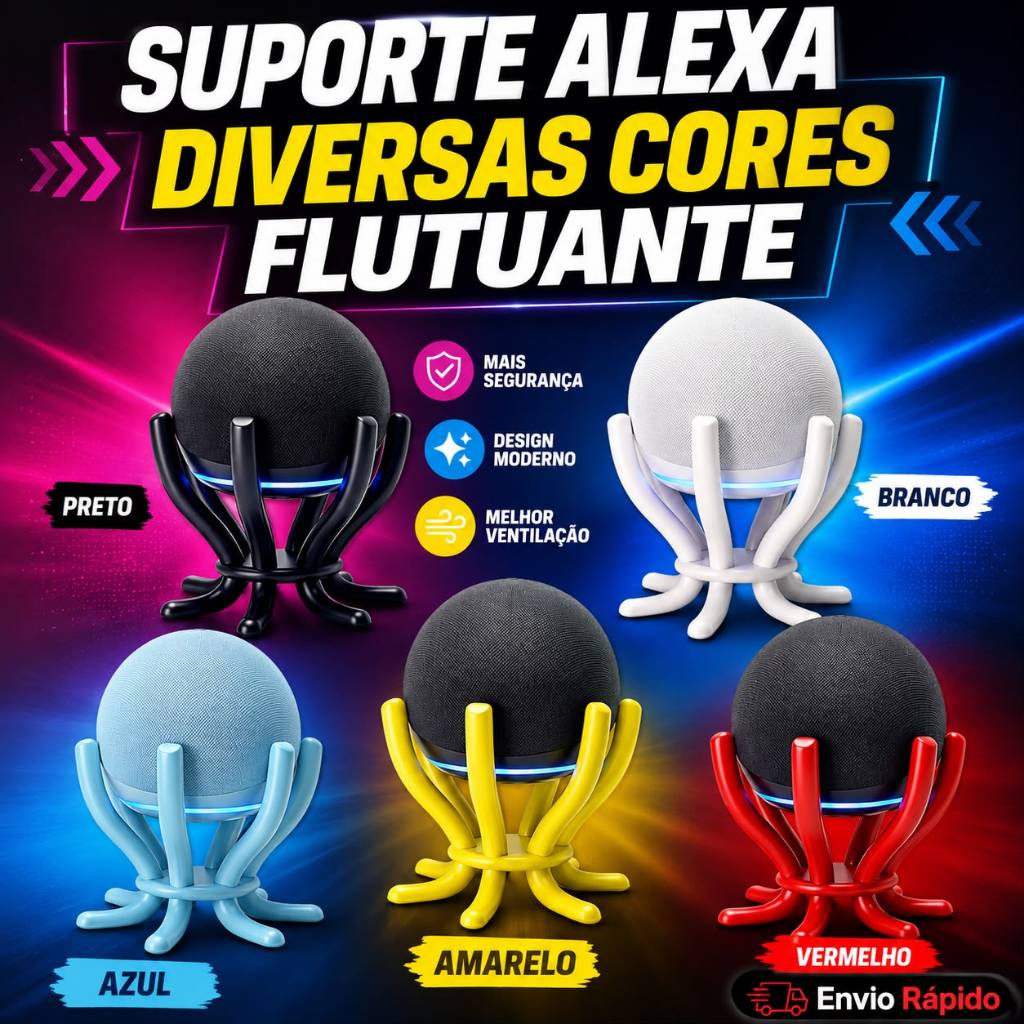 Suporte Alexa Echo Dot 4 ou Echo Dot 5 Alexa Flutuante