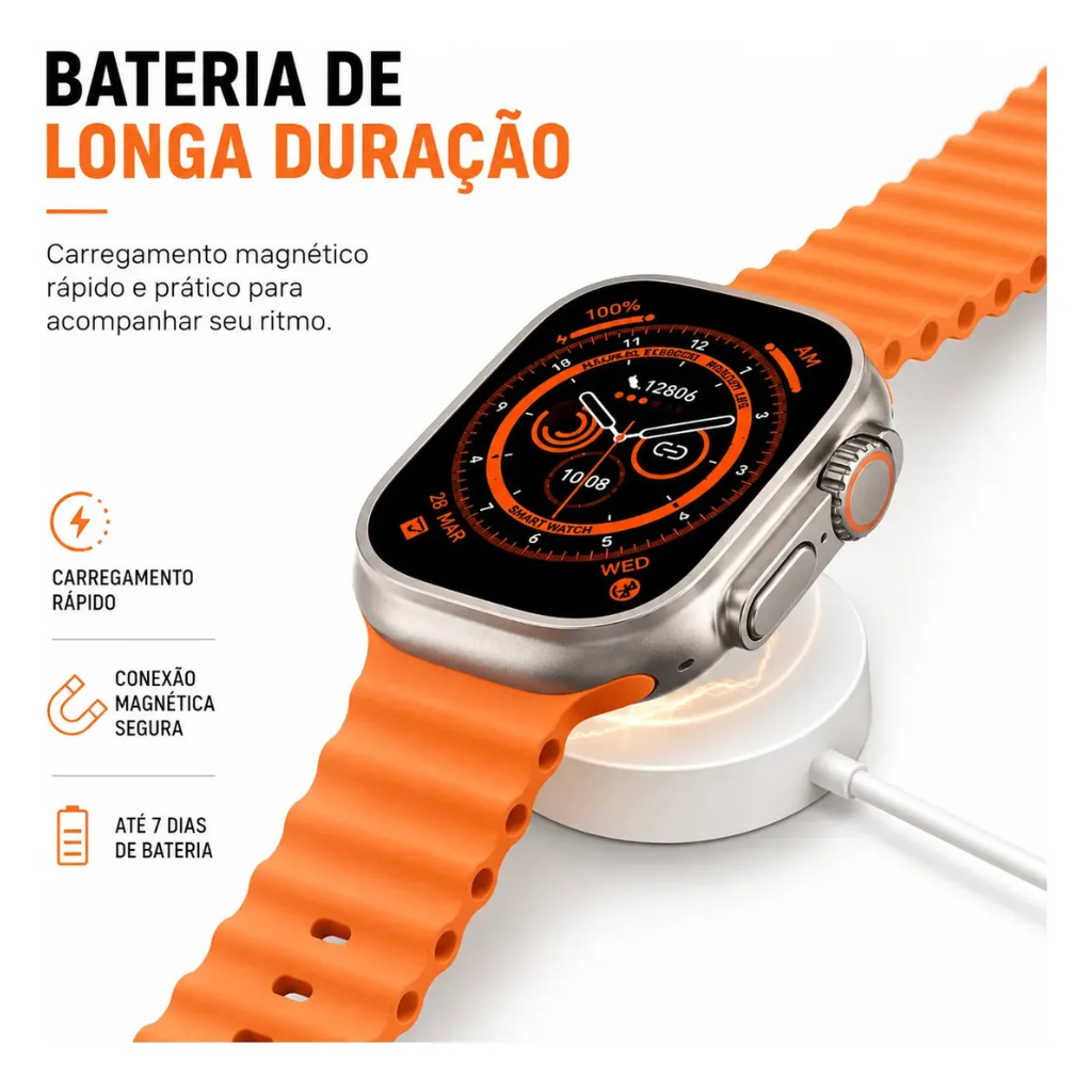 Relógio Smartwatch 7 Pulseiras Smartwatch 7 Pulseiras Relógio Inteligente 7 Pulseiras